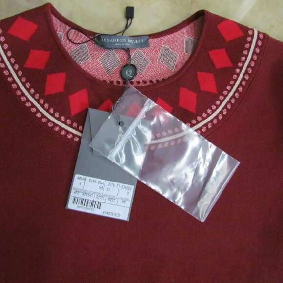 New ALEXANDER McQUEEN Runway Knit Flared Stretchy Bandage Dress - Picture 4 of 6